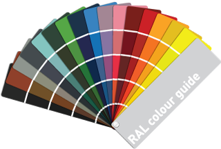 RAL colour chart for seamless aluminium gutters