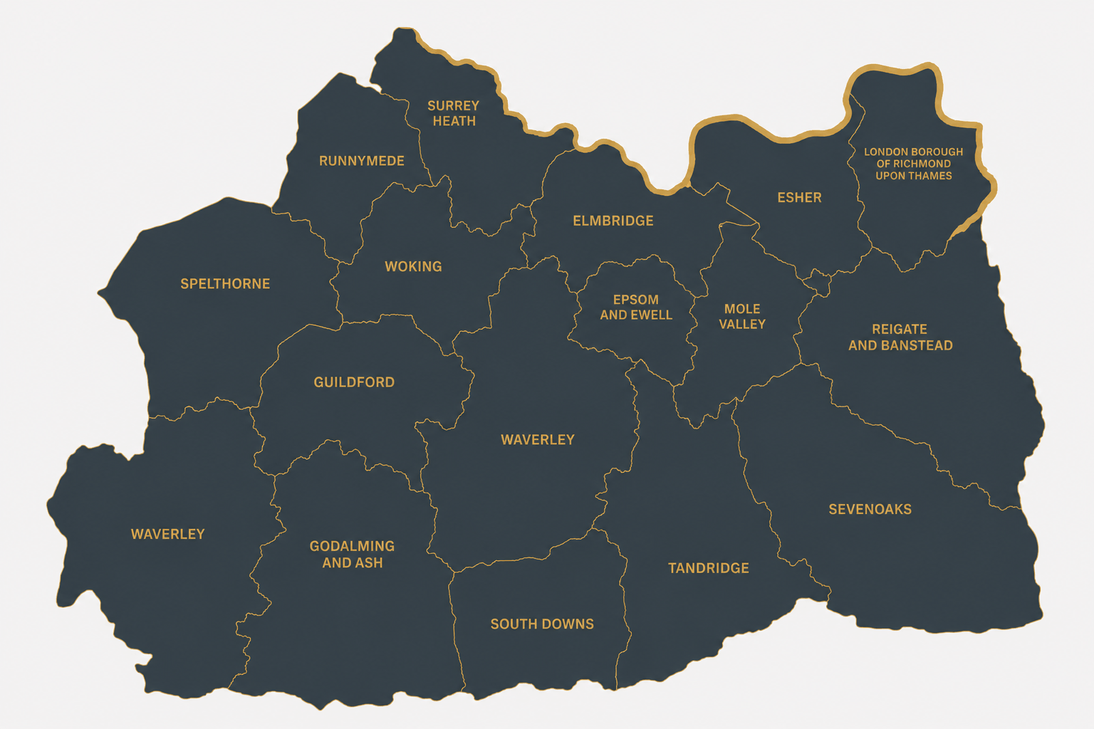 Areas of Surrey we cover